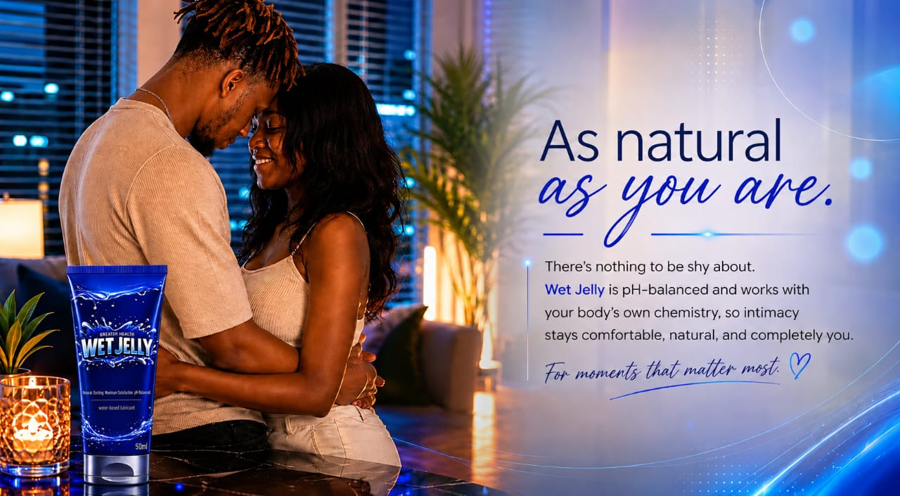 As natural as you are — Wet Jelly is pH-balanced and works with your body’s own chemistry.